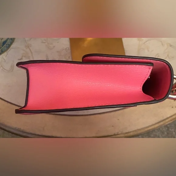 Kate Spade ♠️ -EUC-Remi Flap Pink Shoulder/Crossbody Bag w/Chain Strap PRISTINE